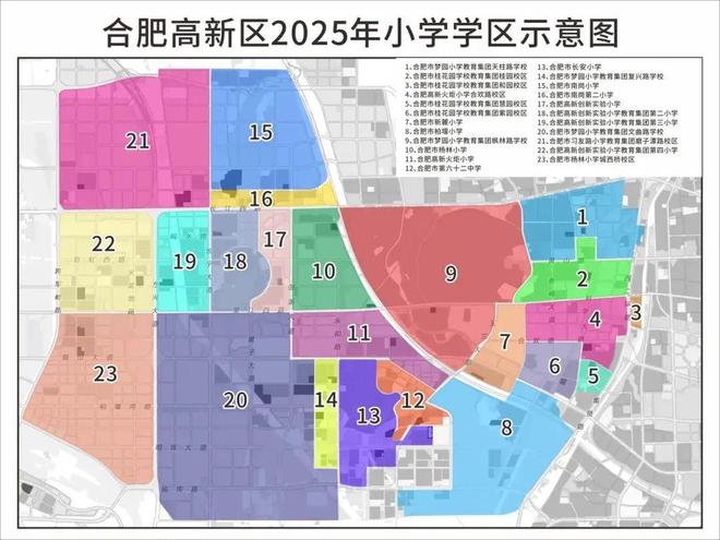 引入名校！2025合肥学区巨变凯发k8国际首页登录高新、新站(图1)